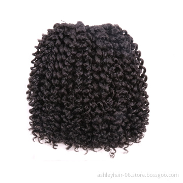 Wholesale 8 Inch Crochet Braid Hair Curly Wave Crochet Hair Extensions Synthetic Hair